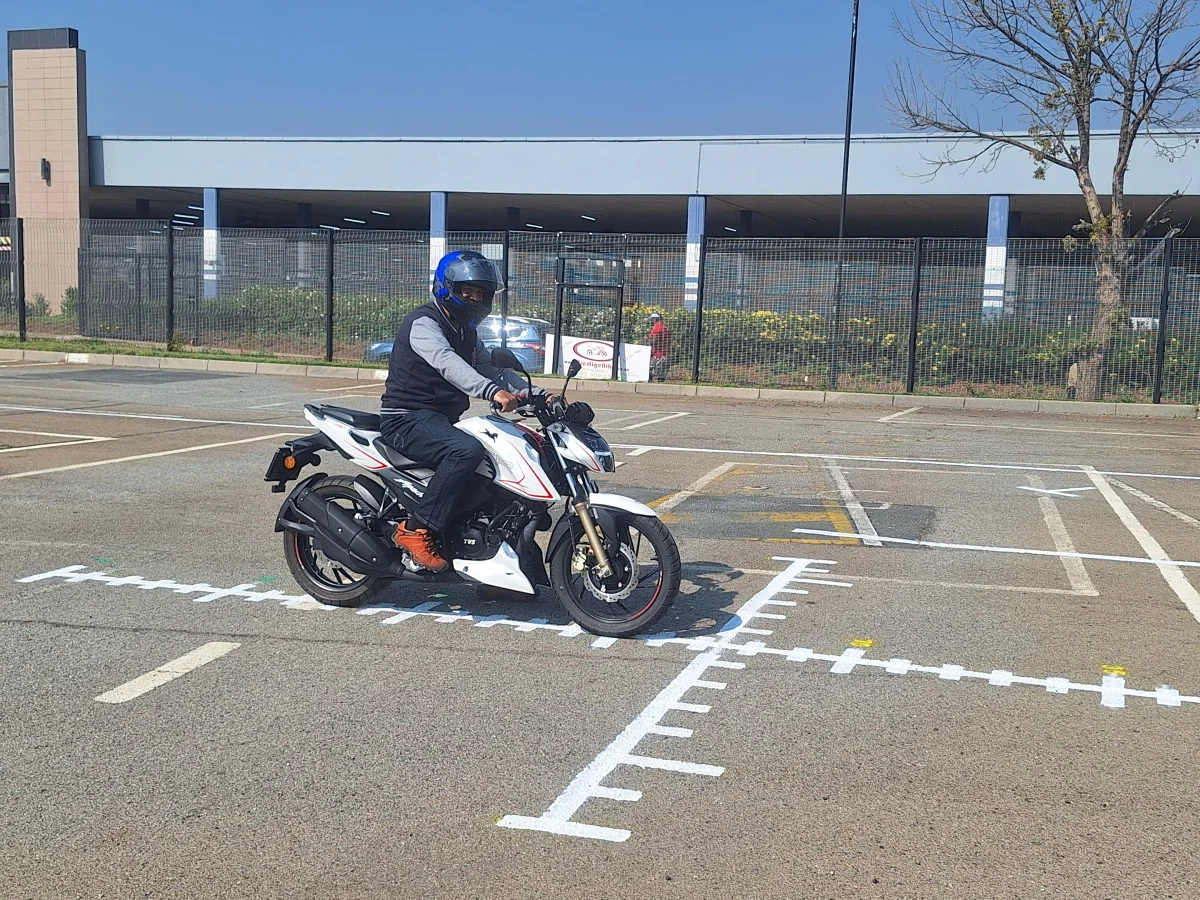 Student completing slow ride exercise